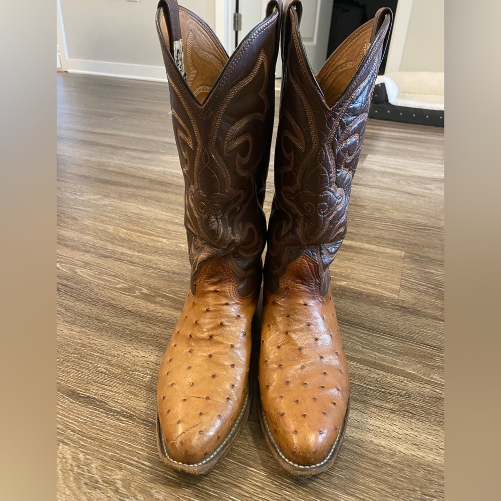 Larry Mahan Mens Vintage Cowboy Boots